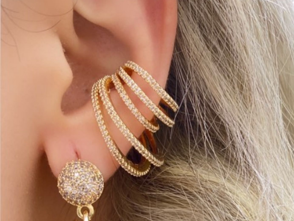 Full Zirkon Taş Earcuff