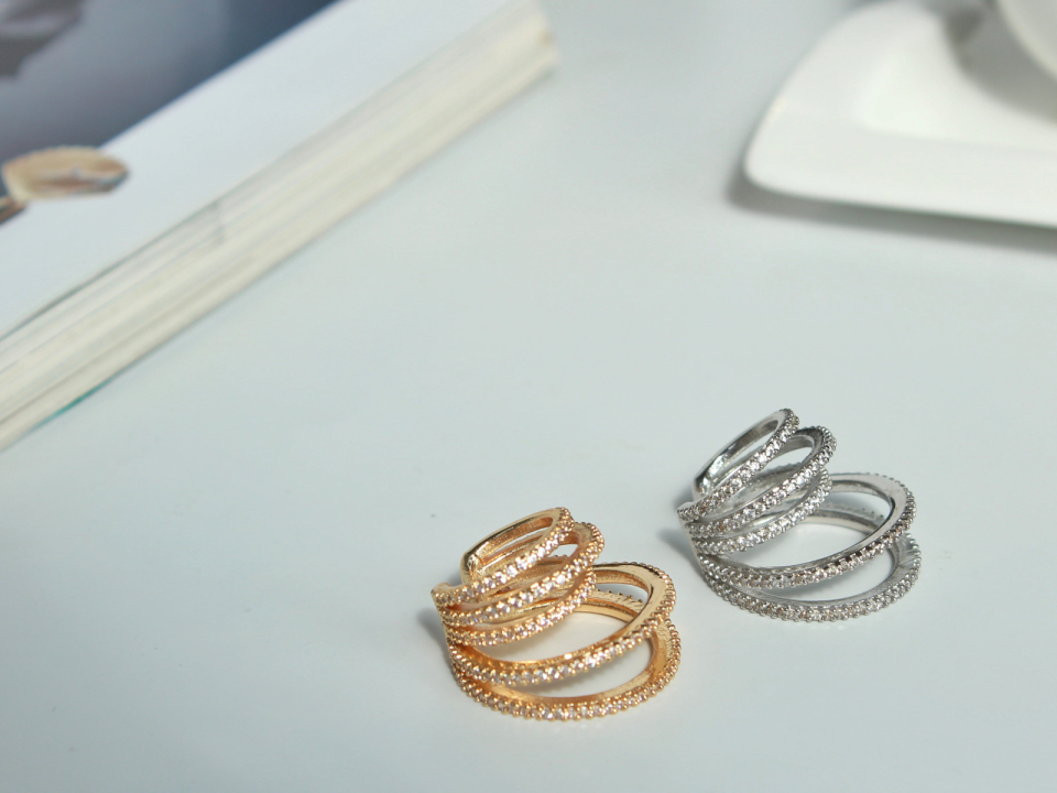 Full Zirkon Taş Earcuff